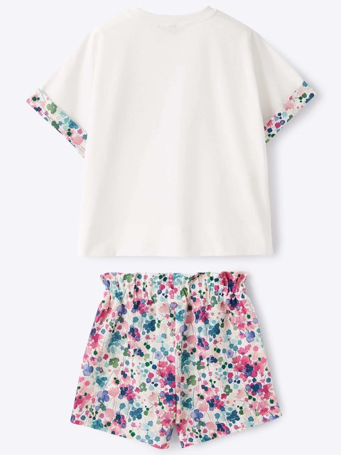 Розовые футболка, шорты IL GUFO: фото 2 - Invogue