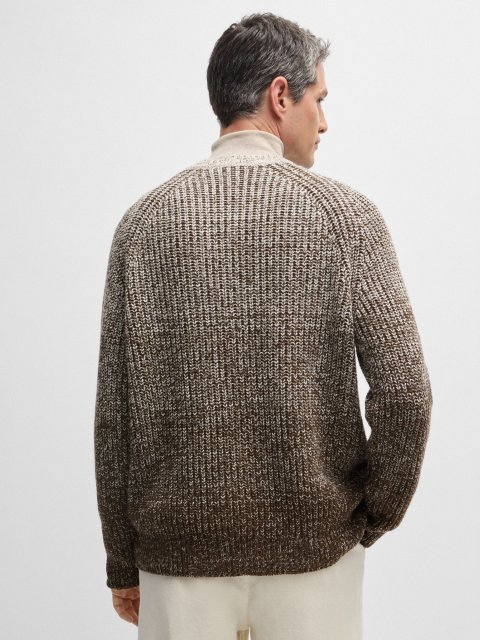 Бежевий светр BOSS з ефектом деграде: фото 2 - Invogue