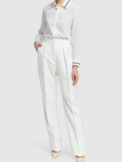 Белая рубашка MAX MARA: фото 1 - Invogue