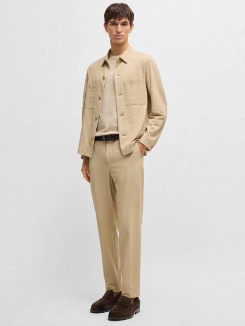 Темно-коричневі лофери BOSS замшеві: фото 1 - Invogue