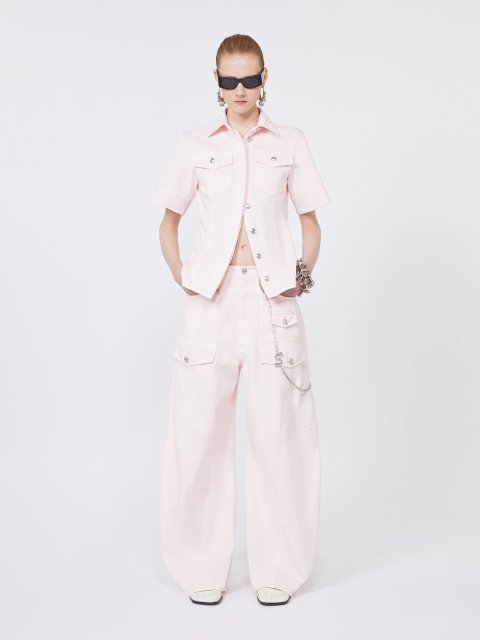 Сріблястий ланцюжок для брюк Max Mara Sportmax з металу та скла: фото 1 - Invogue