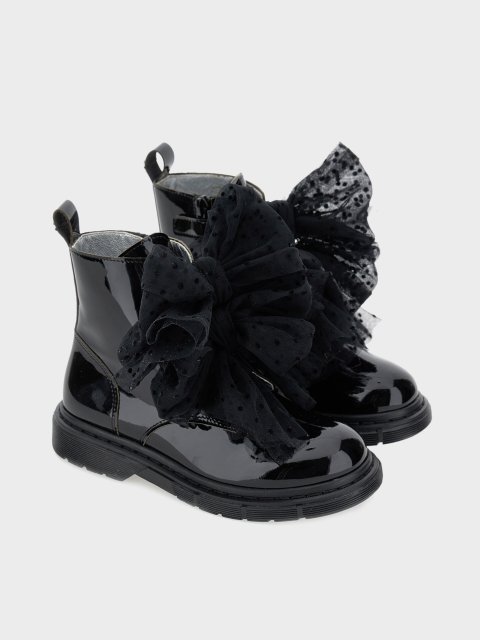 Чорні черевики MONNALISA : фото 1 - Invogue