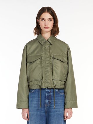Куртка кольору хакі WEEKEND MAX MARA двостороння: фото 1 - Invogue