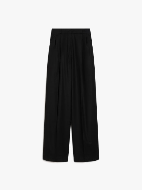 Черные брюки Sportmax из эластичной шерсти: фото - Invogue