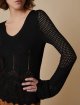 Черный свитер PennyBlack с вязаным узором: фото 4 - Invogue