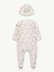 Комбінезон та шапочка MONCLER ENFANT з бавовняного інтерлоку: фото 1 - Invogue