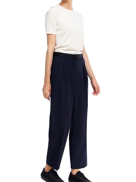 Тёмно-синие брюки WEEKEND MAX MARA: фото 1 - Invogue
