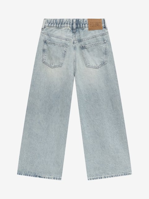 Джинси з синього деніму MM6 Maison Margiela з бавовни: фото 2 - Invogue