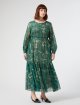 Зелена сукня Marina Rinaldi з бавовни та шовку: фото 1 - Invogue