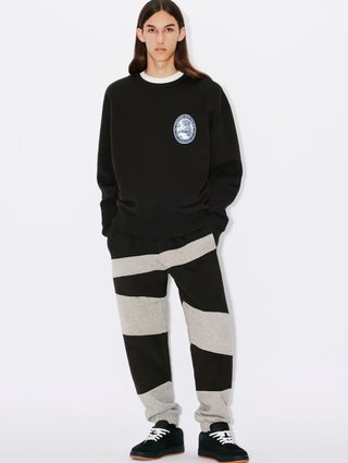 Черный свитер KENZO с длинным рукавом из хлопка: фото 5 - Invogue