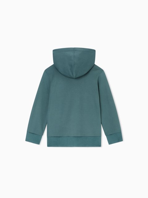 Изумрудная кофта, брюки EMPORIO ARMANI KIDS из хлопка: фото 2 - Invogue