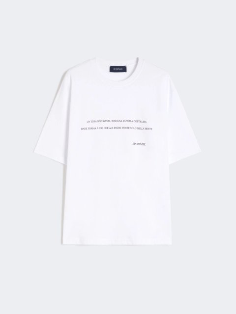 Белая футболка SPORTMAX из хлопка: фото - Invogue