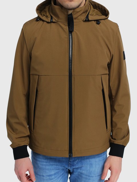 Бежевая куртка BOSS: фото 3 - Invogue