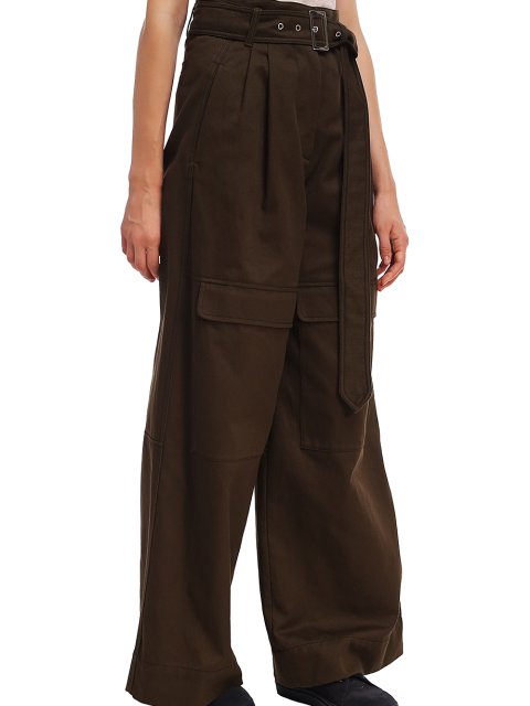 Коричневые брюки WEEKEND MAX MARA: фото 3 - Invogue