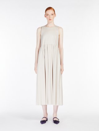 Кремова сукня Max Mara з попліну: фото 3 - Invogue