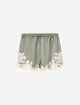 Зелені шорти By Malene Birger з ацетату та поліестеру: фото - Invogue