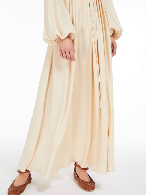 Молочное платье WEEKEND MAX MARA: фото 3 - Invogue