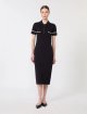 Темно-синя сукня MAX MARA з суміші віскози: фото 3 - Invogue