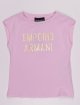 Рожева футболка EMPORIO ARMANI KIDS : фото - Invogue