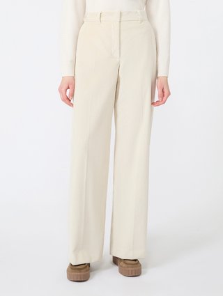 Молочні штани Weekend Max Mara з бавовни: фото 1 - Invogue