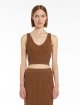 Коричневий топ MAX MARA : фото 1 - Invogue