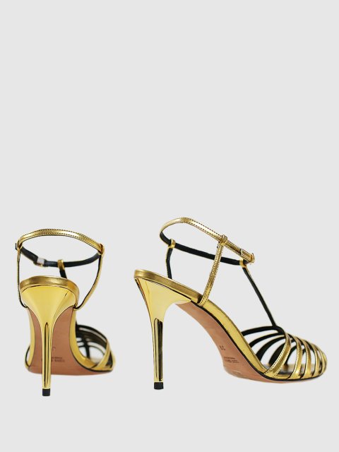 Золотые босоножки MARELLA: фото 3 - Invogue