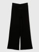 Чёрные брюки MM6 MAISON MARGIELA KIDS: фото 1 - Invogue