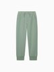 Зелёные брюки Emporio Armani из полиэстера и модала: фото - Invogue