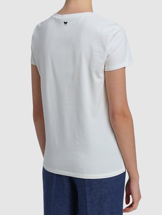 Белая футболка WEEKEND MAX MARA: фото 4 - Invogue