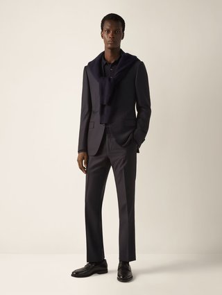 Темно-синій костюм ZEGNA з вовни: фото 1 - Invogue