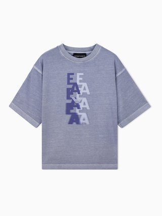 Бузкова футболка Emporio Armani з бавовни: фото - Invogue