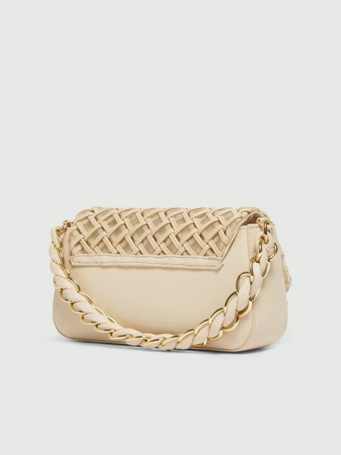 Бежевая сумка MARELLA с эмблемой: фото 2 - Invogue