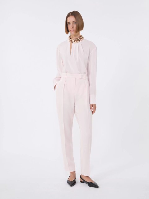 Рожеві брюки MAX MARA з каді: фото 1 - Invogue