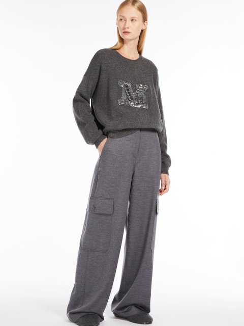 Сірі брюки MAX MARA : фото 4 - Invogue