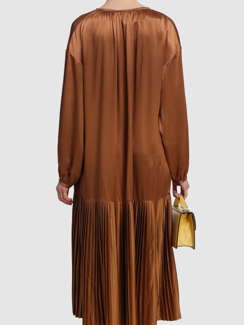 Коричневое платье BY MALENE BIRGER: фото 4 - Invogue