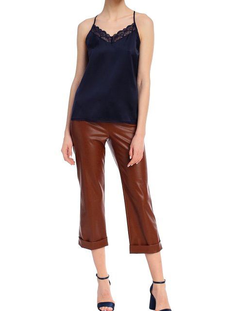 Коричневые брюки MARC CAIN: фото 3 - Invogue