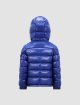 Синій стьобаний пуховик MONCLER: фото 1 - Invogue