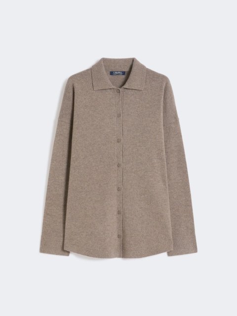 Коричневий кардиган MAX MARA з бленду вовни та кашеміру: фото - Invogue
