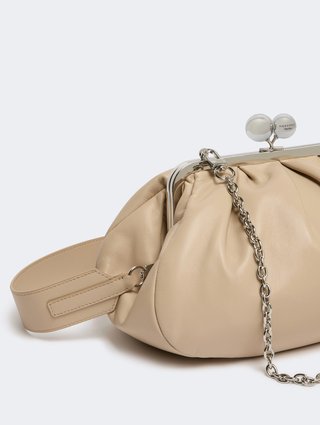 Кремова сумка Pasticcino Weekend MaxMara зі шкіри: фото 3 - Invogue