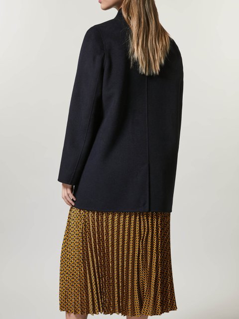 Темно-синє пальто PERSONA : фото 2 - Invogue