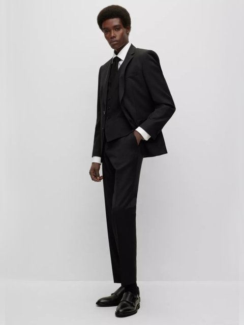 Біла сорочка BOSS з бавовняного попліну: фото 1 - Invogue