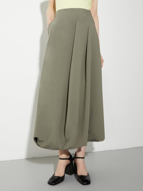 Зеленая юбка MAX&CO из смеси вискозы: фото 2 - Invogue