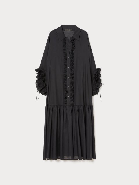 Чорна сукня Marina Rinaldi з оборками: фото - Invogue