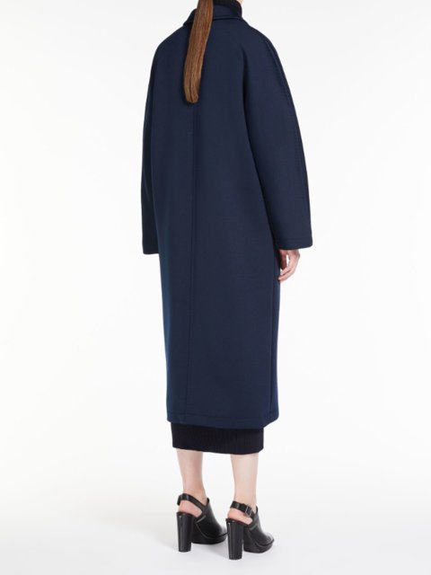 Синє пальто MAX MARA двобортне: фото 2 - Invogue