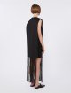 Чорна сукня SPORTMAX з бахромою: фото 2 - Invogue