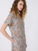 Блакитна сукня з принтом Weekend Max Mara з шовку: фото 2 - Invogue