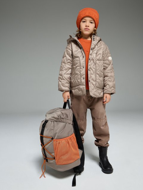 Коричнева куртка EMPORIO ARMANI KIDS : фото 1 - Invogue