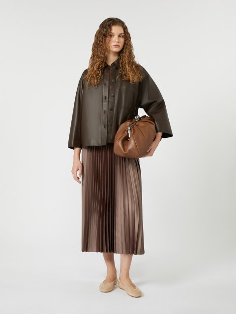 Коричневое платье WEEKEND MAX MARA без рукавов: фото 1 - Invogue