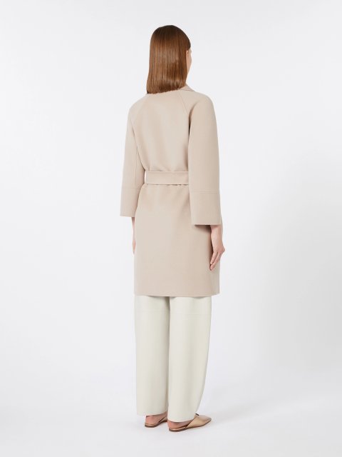 Бежеве пальто MAX MARA з чистої вовни: фото 3 - Invogue