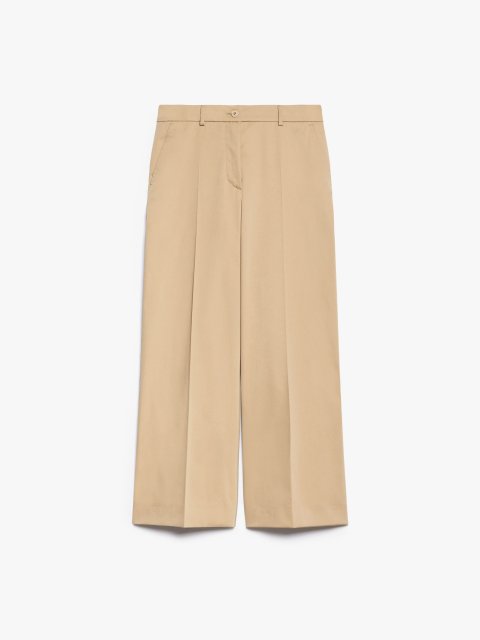 Бежеві брюки WEEKEND MAX MARA укорочені: фото - Invogue